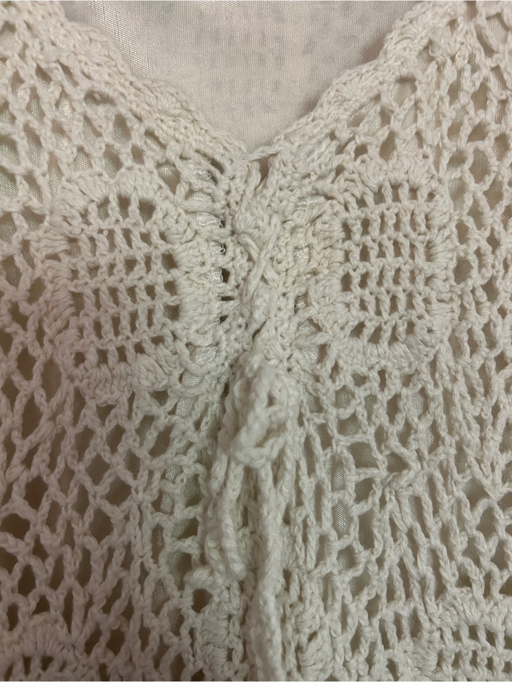 Monroe and Main Vintage Crochet Sleeveless Midi Dress Lined XL - Picture 3 of 4